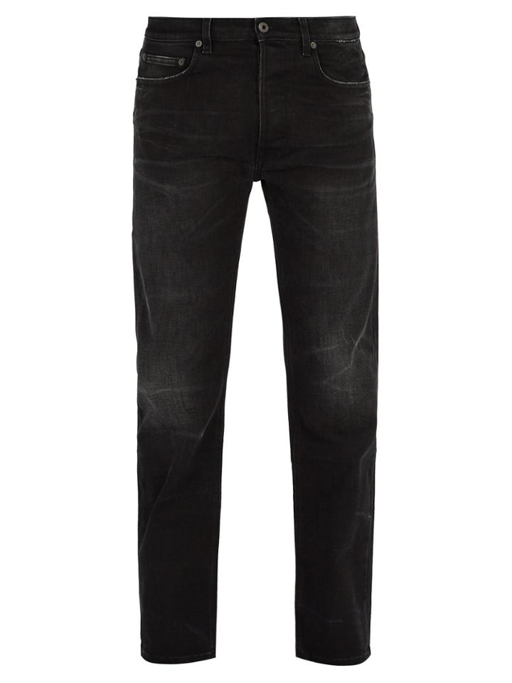 Valentino Straight-leg Washed-denim Jeans