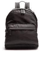 Prada Zip-pocket Leather-trimmed Backpack