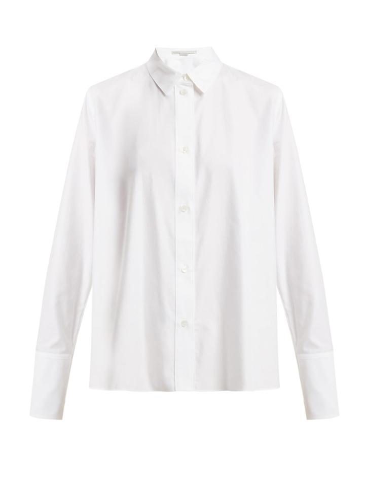 Stella Mccartney Oversized Cuff Cotton Shirt