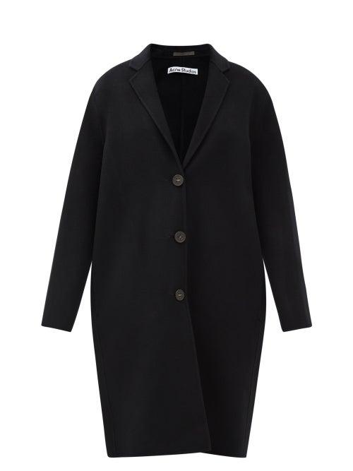 Acne Studios - Avalon Single-breasted Wool Coat - Womens - Black
