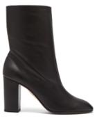 Matchesfashion.com Aquazzura - Boogie Leather Ankle Boots - Womens - Black