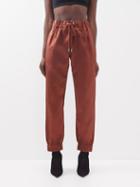 Sa Su Phi - Silk-duchesse Satin Trousers - Womens - Rust