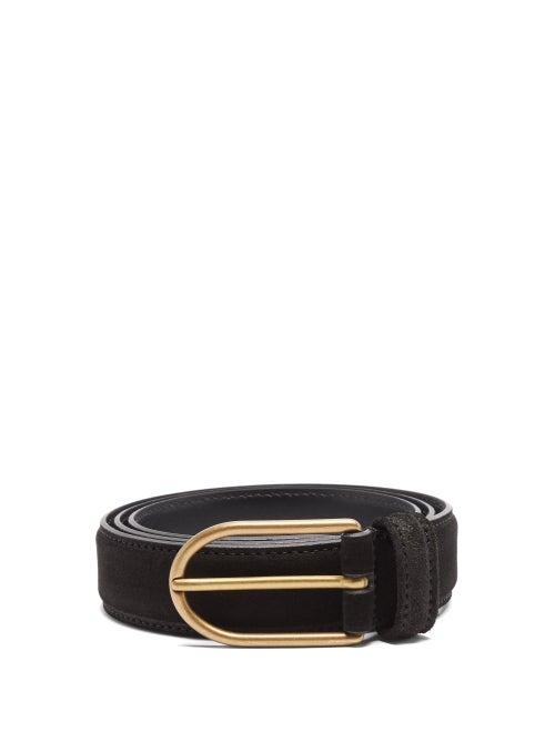 Anderson's - Suede Belt - Mens - Black