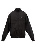 Balenciaga - Logo-embroidered Cotton-canvas Track Jacket - Mens - Black
