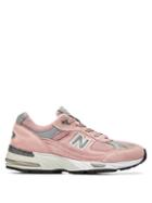 Matchesfashion.com New Balance - Made In England 991 Suede And Leather Trainers - Womens - Light Pink