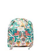 Matchesfashion.com La Doublej - Sack Tree Of Life-print Silk-twill Drawstring Bag - Womens - White Multi