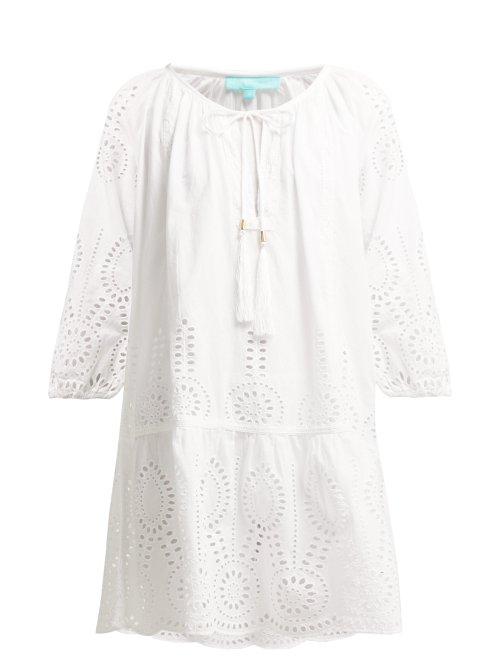 Matchesfashion.com Melissa Odabash - Ashley Broderie Anglaise Dress - Womens - White