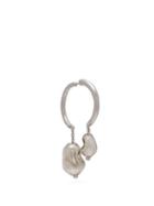 Matchesfashion.com Lemaire - Croles Blown Glass Pearl Embellished Earring - Womens - Silver