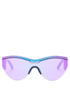 Matchesfashion.com Balenciaga - Reflective Cat Eye Sunglasses - Womens - Purple