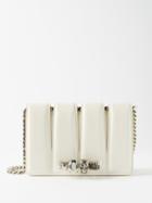 Alexander Mcqueen - The Slash Cutout Leather Cross-body Bag - Womens - White