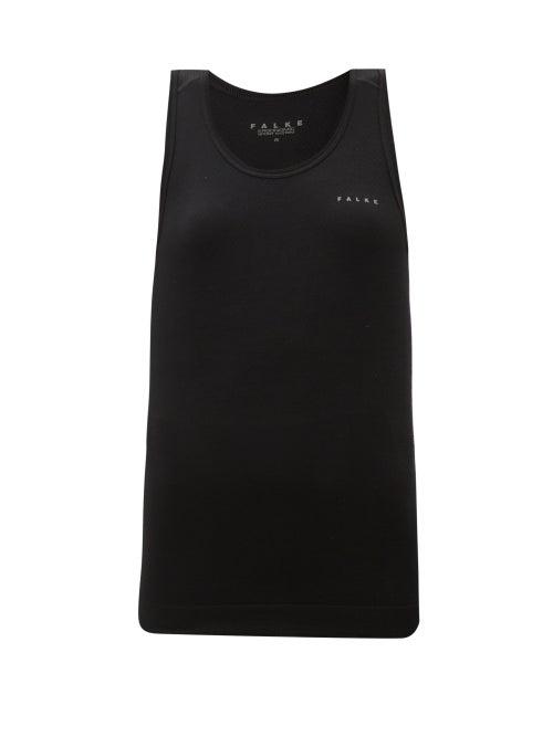 Matchesfashion.com Falke - Wool Tech Light Wool-blend Tank Top - Womens - Black