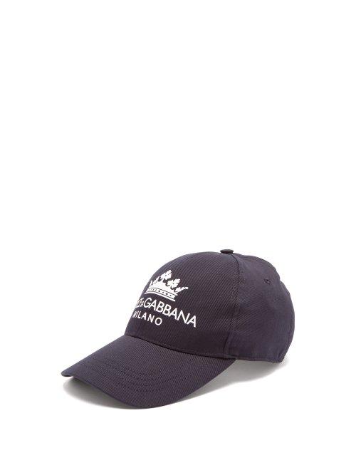 Matchesfashion.com Dolce & Gabbana - Logo And Crown Cap - Mens - Navy