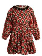 Matchesfashion.com Rhode Resort - Ella Floral Print Tie Waist Cotton Dress - Womens - Red Multi