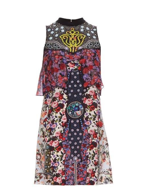 Mary Katrantzou Valentina Floral Silk Dress