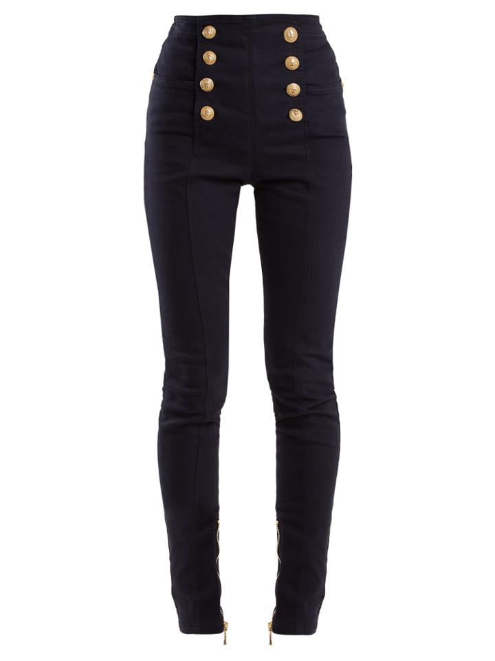 Balmain High-rise Skinny-leg Jeans