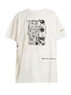 Mm6 Maison Margiela Printed-appliqu Cotton T-shirt