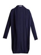 Matchesfashion.com The Row - Elado Silk And Cashmere Blend Cardigan - Womens - Navy