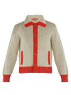 Missoni Contrast-trim Ribbed-knit Wool Cardigan