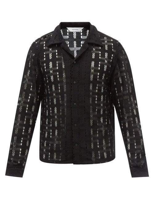 Sasquatchfabrix. - Cube Lace Shirt - Mens - Black
