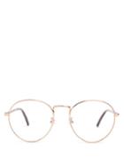Matchesfashion.com Stella Mccartney - Round Frame Metal Glasses - Womens - Gold
