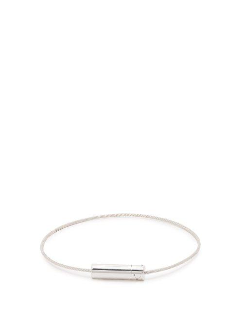 Matchesfashion.com Le Gramme - 5g Cable Bracelet - Mens - Silver