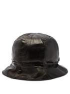 Matchesfashion.com Gucci - Leather Bucket Hat - Mens - Black