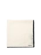 Mens Accessories Tom Ford - Logo-print Silk Pocket Square - Mens - White Black