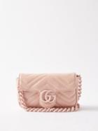 Gucci - Gg Marmont Quilted Leather Cross-body Bag - Womens - Pink
