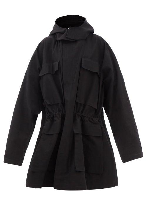 Raey - Giant Combat Cotton-blend Parka - Womens - Black