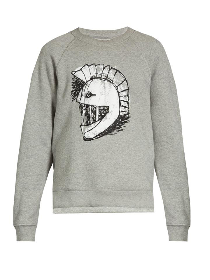Burberry Helmet-print Jersey Sweatshirt