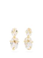 Matchesfashion.com Ryan Storer - Crystal & 14kt Gold-plated Claw Drop Earrings - Womens - Crystal