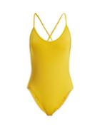 Matchesfashion.com Bower - Fitzgerald Swimsuit - Womens - Yellow
