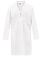P. Le Moult - Open-neck Cotton-piqu Pyjama Top - Mens - White