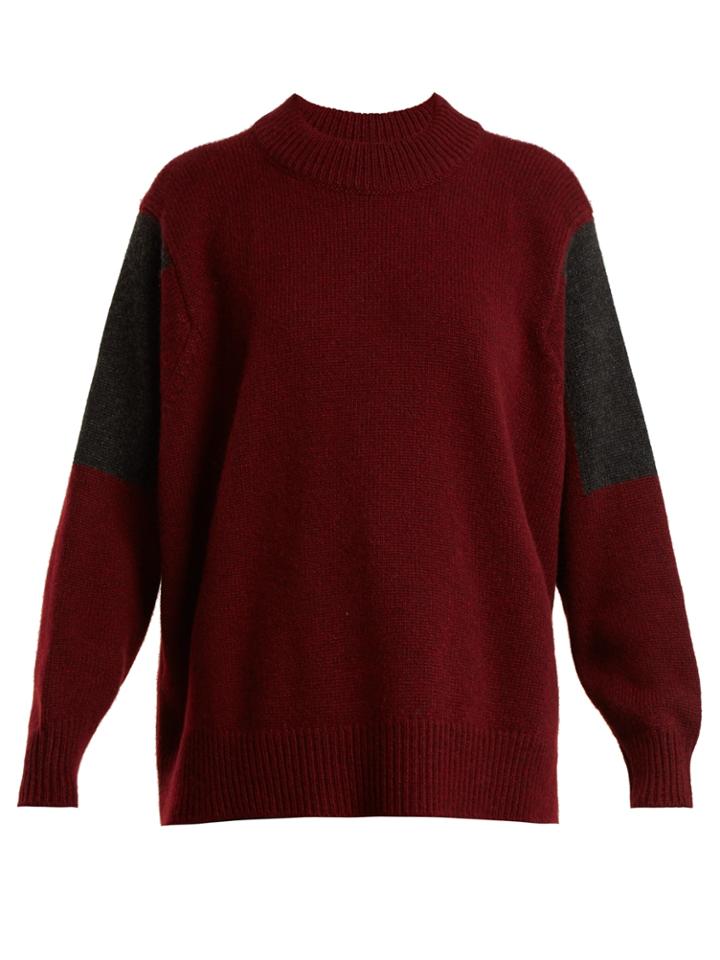 Connolly Contrast-panel Cashmere Sweater