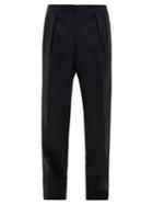Matchesfashion.com The Row - Mark Pleated Tropical-wool Suit Trousers - Mens - Dark Navy