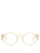 Matchesfashion.com Marni - Crystal Embellished Round Glasses - Womens - Ivory