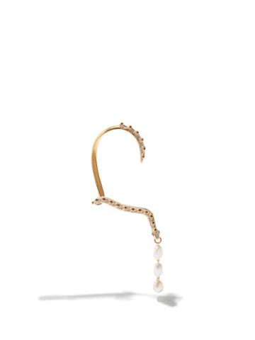 Harris Reed X Missoma - Snake Pearl & 18kt Recycled Gold-plated Ear Cuff - Womens - Gold Multi