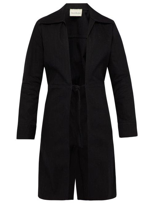 Matchesfashion.com Ludovic De Saint Sernin - Tie Front Coat - Mens - Black