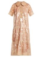 No. 21 Sequin-embellished Silk Dress