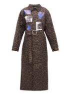 Matchesfashion.com Raf Simons - Animalier Leopard-print Belted Technical Coat - Womens - Leopard
