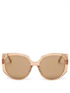 Loewe - Cat-eye Acetate Sunglasses - Womens - Brown