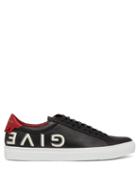 Matchesfashion.com Givenchy - Urban Street Low Top Leather Trainers - Mens - Black Red