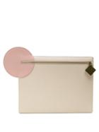 Matchesfashion.com Roksanda - Aplin Pebbled Leather Pouch - Womens - White Multi