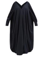 Carl Kapp - Vespucci V-neck Sateen Maxi Dress - Womens - Charcoal