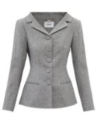 Erdem - Joy Darted Wool-blend Jacket - Womens - Grey