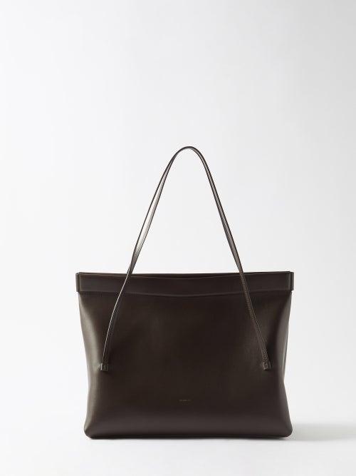 Wandler - Joanna Medium Leather Shoulder Bag - Womens - Dark Brown