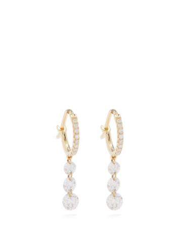 Raphaele Canot - Set Free Diamond & 18kt Gold Hoop Earrings - Womens - Yellow Gold