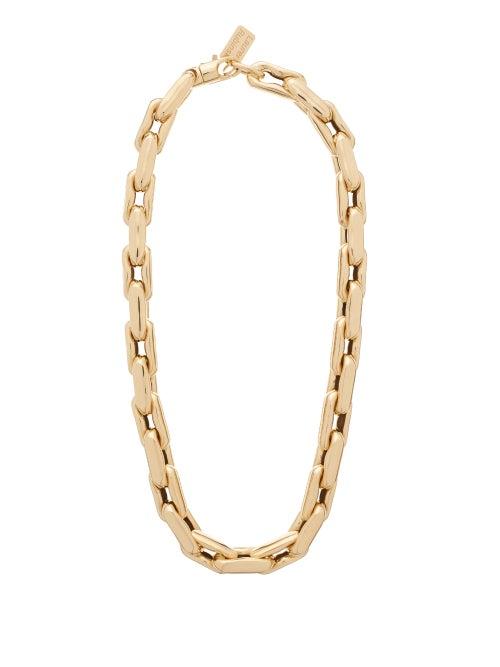 Matchesfashion.com Lauren Rubinski - Link-chain 14kt Gold Choker - Womens - Yellow Gold