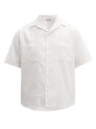Matchesfashion.com Umit Benan - Cuban Collar Cotton Piqu Shirt - Mens - White
