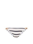 Matchesfashion.com Melissa Odabash - Athens Striped Chain-link Strap Bikini Briefs - Womens - Navy Stripe